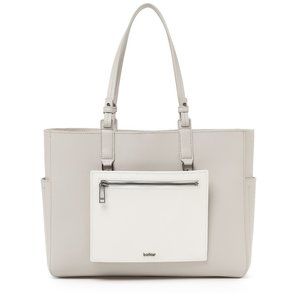 Botkier Leather NY Park Slope Large Tote Dove w/ Pockets Brand New Woman's $298
